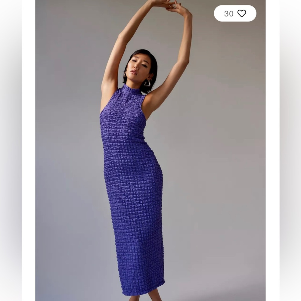 UO Gina Bubble Knit Midi Dress — NWT